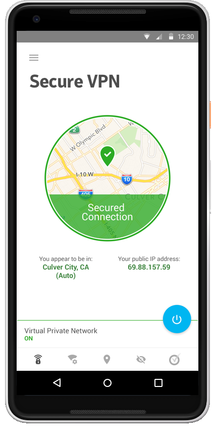 Norton Secure VPN screen
